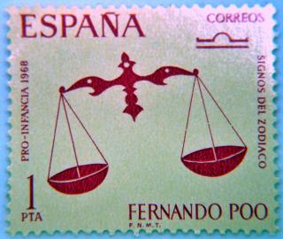 Selo Signos - Libra - Espanha