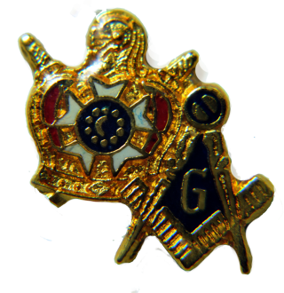 Pin de Smbolos da Ordem de Molay e da Maonaria