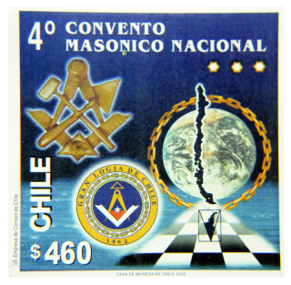 Selo IV Encontro Manico Nacional - Chile