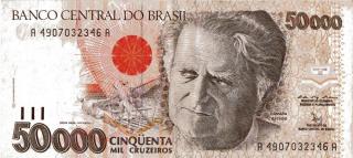 Cédula de 50 000 Cruzeiros - Brasil