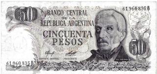 Cédula de CINCUENTA PESOS - Argentina