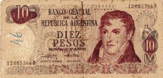 Cédula de Diez Pesos - Argentina