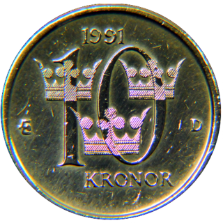 Moeda de 10 Kronr - Noruega