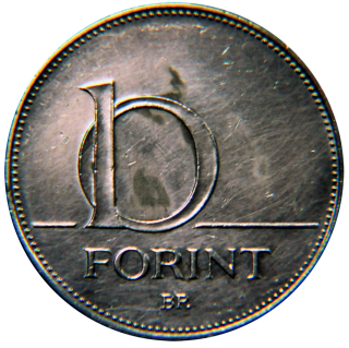 Moeda de 10 Forint - Hungria