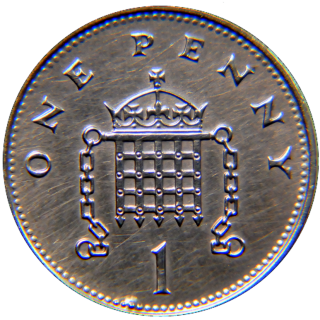 Moeda de 1 Penny - Inglaterra