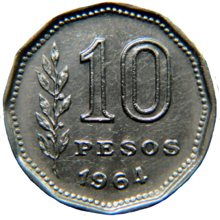 Moeda de 10 Pesos - Argentina
