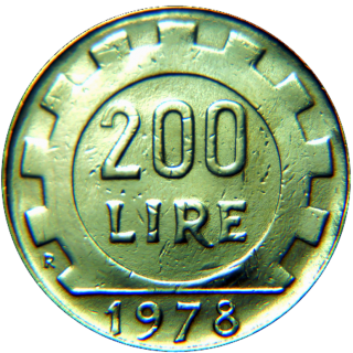 Moeda de 200 Liras - Itlia