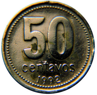 Moeda de 50 Centavos - Argentina