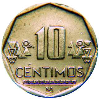 Moeda de 10 Centimos - Peru