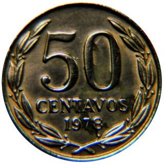 Moeda de 50 Centavos - Chile