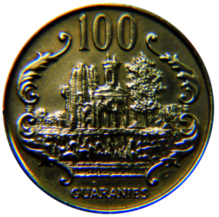 Moeda de 100 Guaranis - Paraguai