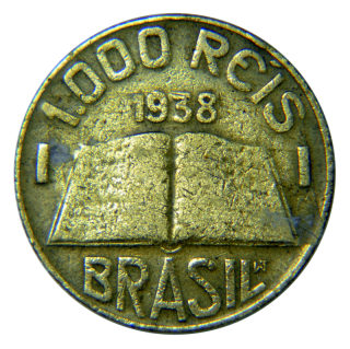 Moeda de 1000 Ris - Brasil