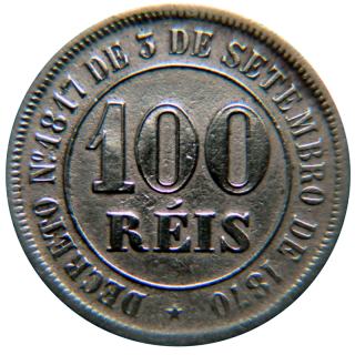 Moeda de 100 Ris - Brasil