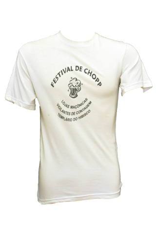 Camiseta do Festival do Chopp das Lojas Maçônicas  Vigilantes de Contagem e Templário do Hibisco