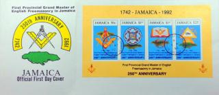 Mximo Postal 250 anos Maonaria - Jamaica