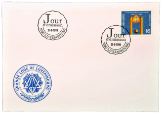 Envelope da Loja Manica "St. Jean de L' Esperance - Luxemburgo