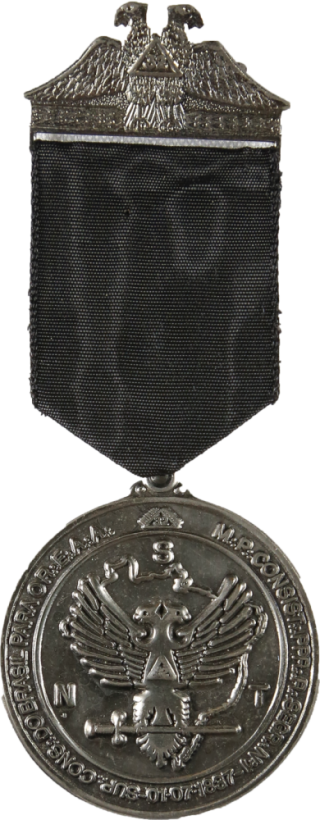 Medalha de Benemrito do Mui Poderoso Consistrio de Prncipes do Real Segredo n1