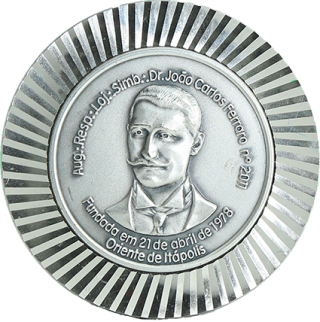 Medalha da Loja Maçônica Dr. João Carlos Ferraro