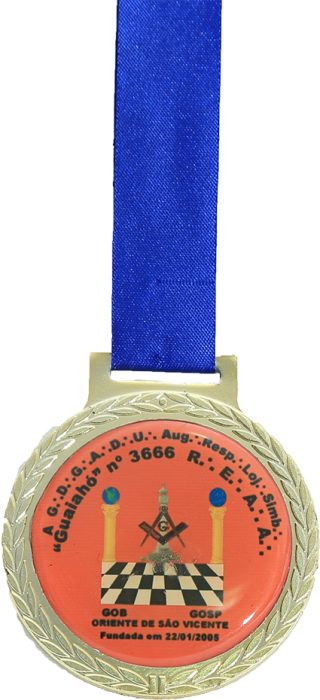 Medalha da Loja Maçônica Guaiahó nº 3666