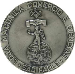 Medalha da Loja Maçônica Comércio e Ciências