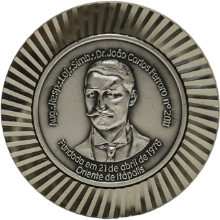 Medalha da Loja Maçônica Dr. João Carlos Ferraro nº 2011