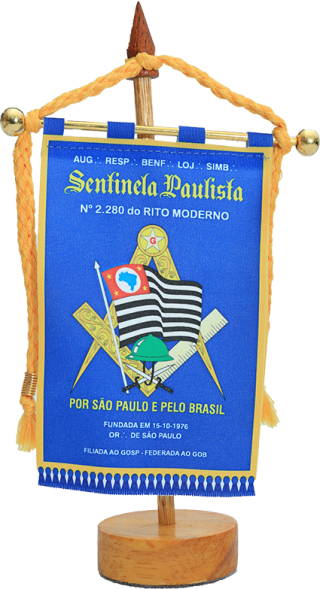 Mini-Estandarte da Loja Manica Sentinela Paulista n 2880