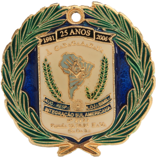 Medalha da Loja Maçônica Integração Sul-Americana nº 2123