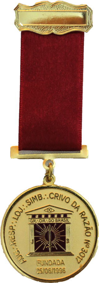 Medalha da Loja Maçônica Crivo da Razão nº 3017